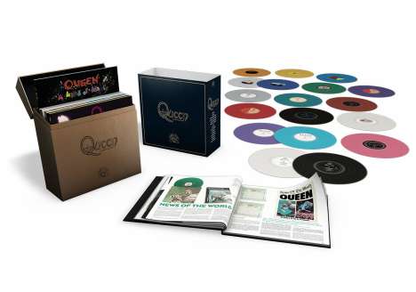 Queen: Complete Studio Album Collection (180g) (Limited Edition Vinyl Box Set) (Colored Vinyl), 18 LPs
