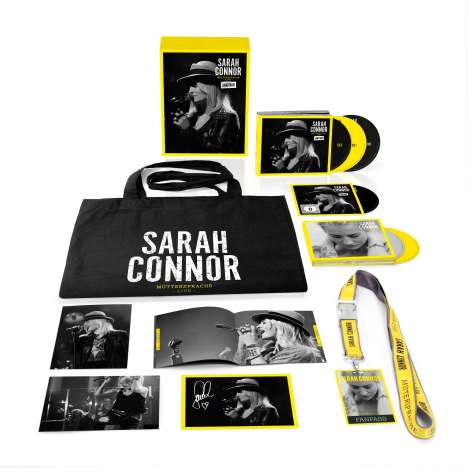 Sarah Connor: Muttersprache Live - Ganz nah (Fan Edition), 4 CDs, 1 DVD und 1 Blu-ray Disc