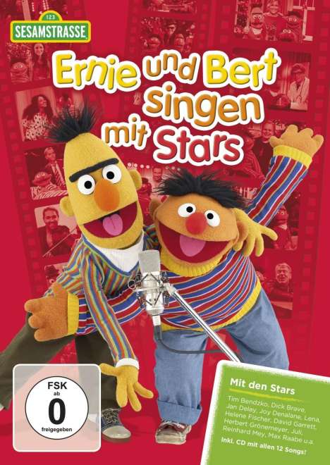 Sesamstraße: Ernie und Bert singen mit Stars, 1 DVD und 1 CD