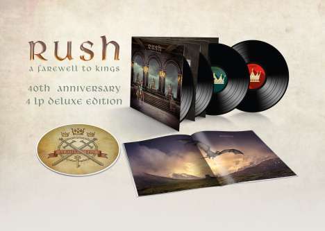 Rush: A Farewell To Kings (40th Anniversary) (180g) (Deluxe Edition), 4 LPs