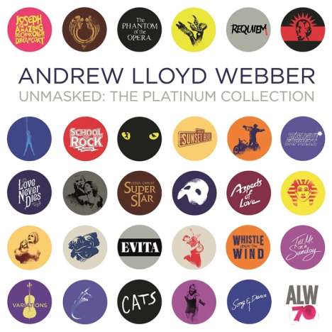 Andrew Lloyd Webber (geb. 1948): Musical: Unmasked: The Platinum Collection (Limited-Edition), 5 LPs