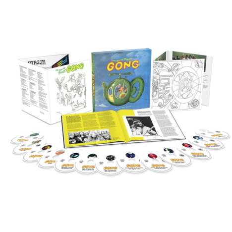 Gong: Love From The Planet Gong (Limited Boxset), 12 CDs, 1 DVD-Audio und 1 Buch
