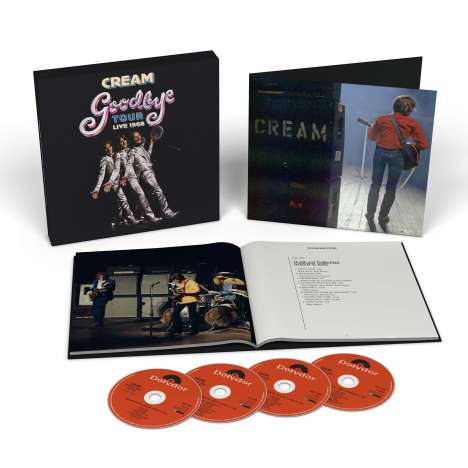Cream: Goodbye Tour Live 1968 (Limited Box), 4 CDs und 1 Buch