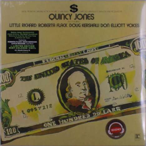 Quincy Jones (geb. 1933): Filmmusik: Dollar Sign ($) (Limited Edition) (Mint Vinyl), LP