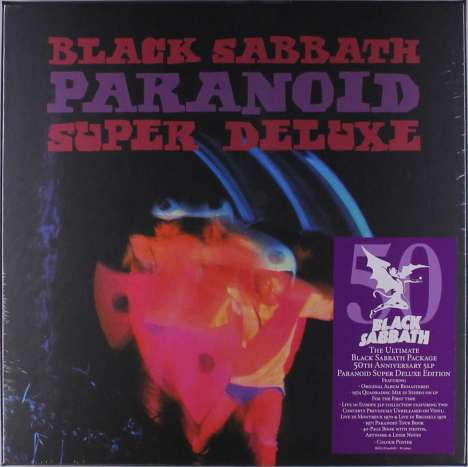 Black Sabbath: Paranoid (50th Anniversary) (remastered) (Deluxe Edition Box Set), 5 LPs