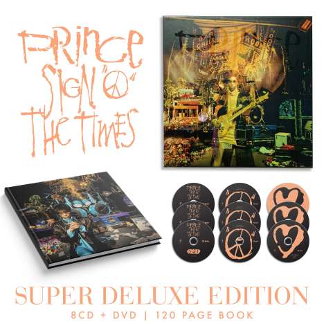 Prince: Sign O' The Times (Super Deluxe Edition), 8 CDs, 1 DVD und 1 Buch