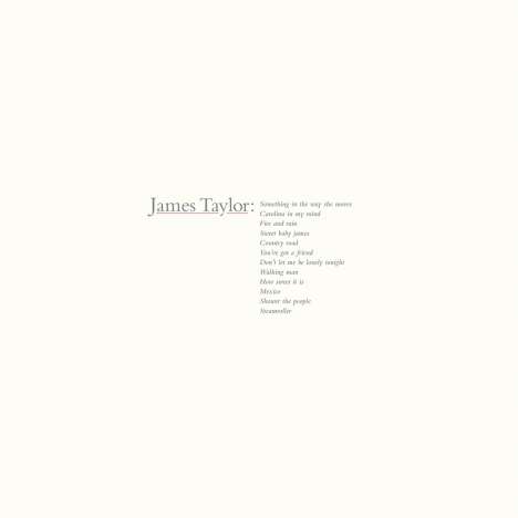 James Taylor: James Taylor's Greatest Hits (2019 Remaster) (180g), LP