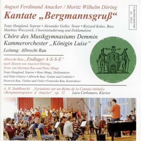 August Ferdinand Anacker (1790-1854): Kantate "Bergmannsgruß", CD