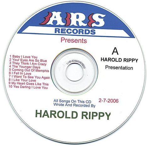 Harold Rippy: Blues, CD