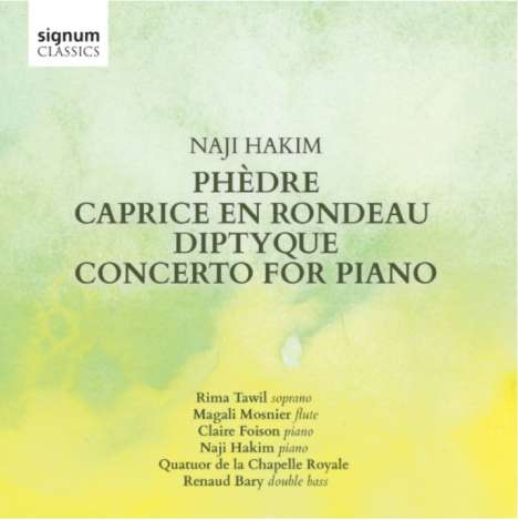 Naji Hakim (geb. 1955): Klavierkonzert (Version für Klavier &amp; Streichquintett), CD
