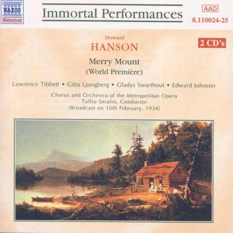 Howard Hanson (1896-1981): Merry Mount, 2 CDs