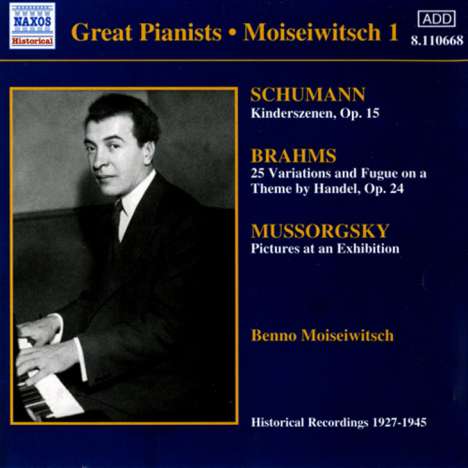 Benno Moiseiwitsch,Klavier Vol.1, CD