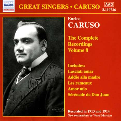 Enrico Caruso:The Complete Recordings Vol.8, CD