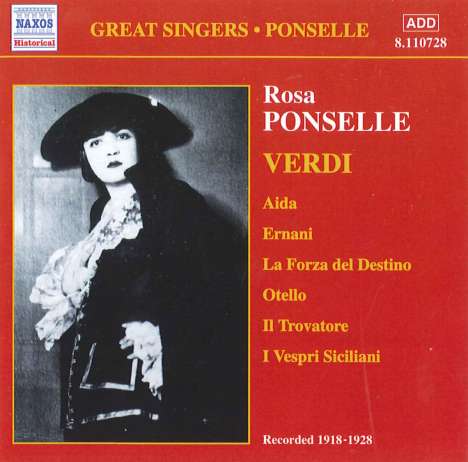 Rosa Ponselle singt Verdi-Arien, CD