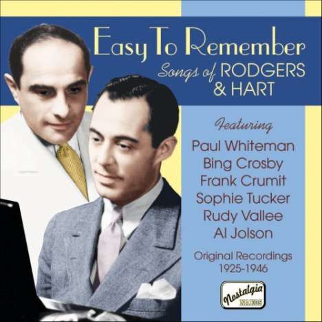 Richard Rodgers &amp; Lorenz Hart: Easy To Remember, CD