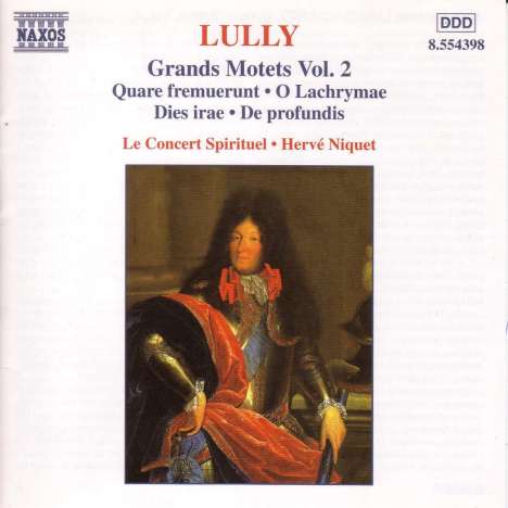 Jean-Baptiste Lully (1632-1687): Grosse Motetten Vol.2, CD