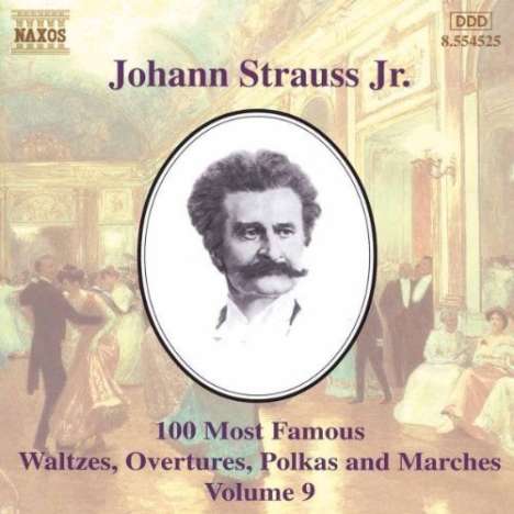 Johann Strauss II (1825-1899): Die 100 schönsten Walzer, Polkas, Ouvertüren &amp; Märsche Vol.9, CD