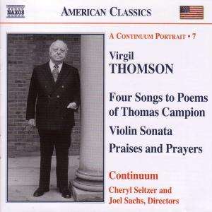 Virgil Thomson (1896-1989): Sonate für Violine &amp; Klavier, CD