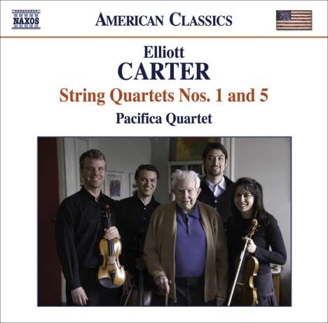 Elliott Carter (1908-2012): Streichquartette Nr.1 &amp; 5, CD