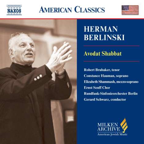 Herman Berlinski (1910-2001): Avodat Shabbat, CD