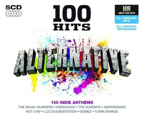 100 Hits Alternative, 5 CDs