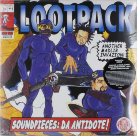 Lootpack: Soundpieces: Da Antidote (3LP + 7"), 3 LPs und 1 Single 7"