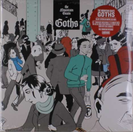 The Mountain Goats: Goths (Deluxe-Edition) (Red Vinyl), 2 LPs und 1 Single 12"