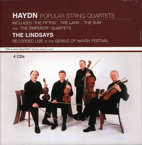 Joseph Haydn (1732-1809): Streichquartette Nr.32,34,35,40,43,44,47,63,70,76,77,79, 4 CDs