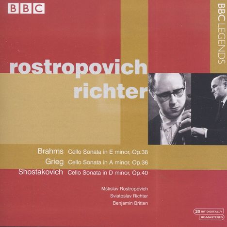 Mstislav Rostropowitsch &amp; Svjatoslav Richter, CD