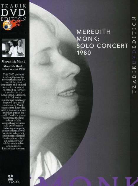 Meredith Monk (geb. 1943): Solo Concert 1980, DVD
