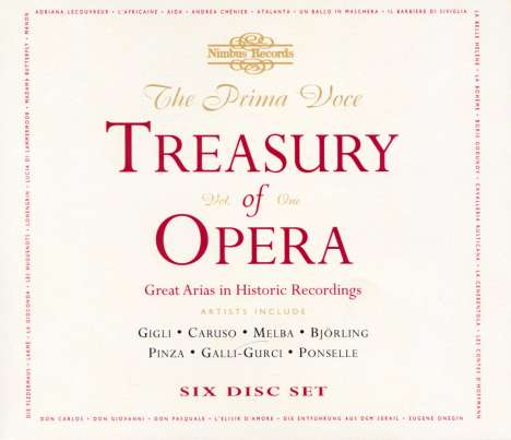 Prima Voce - Treasury of Opera I, 6 CDs