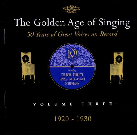 The Golden Age of Singing Vol.3:1920-1930, 2 CDs