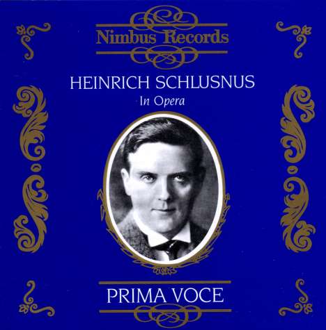 Heinrich Schlusnus in Opera, CD