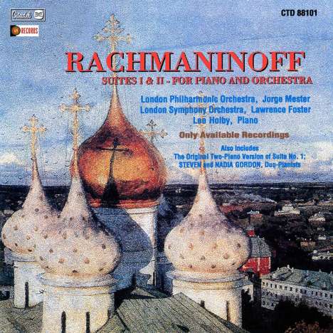 Sergej Rachmaninoff (1873-1943): Suiten Nr.1 op. 5 &amp; Nr.2 op.17 für Klavier &amp; Orchester (Arrangements der Suiten für 2 Klaviere), CD