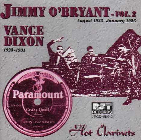 Jimmy O'bryant: Vol 2 &amp; Vance Dixon 192, CD