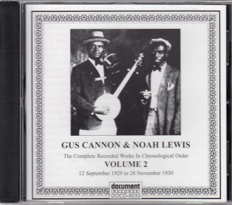 Gus Cannon &amp; Noah Lewis: 1929 - 1930 Vol. 2, CD