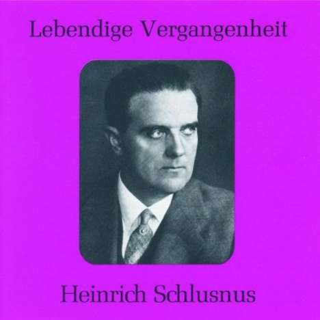 Heinrich Schlusnus singt Arien Vol.1, CD
