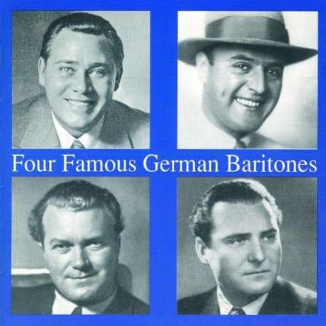 4 Famous German Baritones, CD