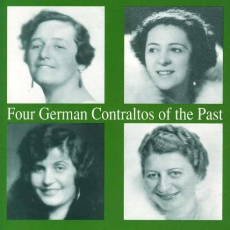 4 German Contraltos of the Past, CD
