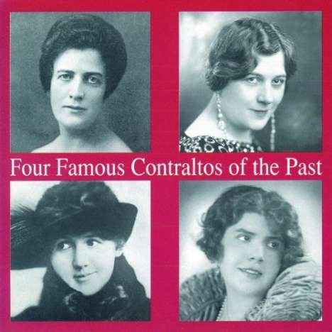 4 Famous Contraltos of the Past, CD