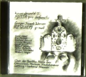 Gregor Joseph Werner (1695-1766): Requiem g-moll, CD