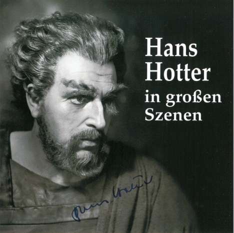 Hans Hotter in großen Szenen, CD