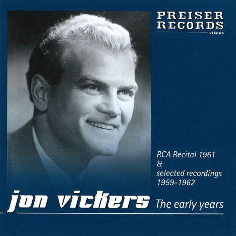 Jon Vickers - The early years, CD