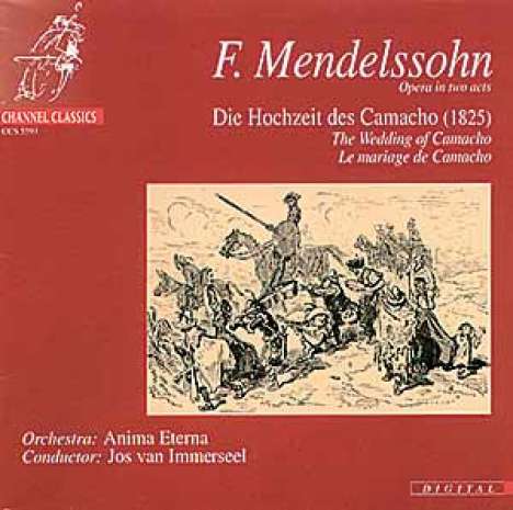 Felix Mendelssohn Bartholdy (1809-1847): Die Hochzeit des Camacho op.10, 2 CDs
