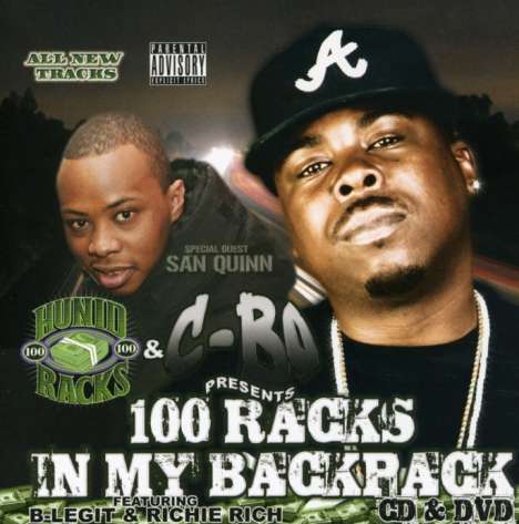C-Bo: 100 Racks In My Backpack, 1 CD und 1 DVD