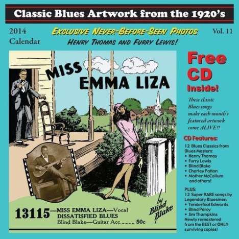 Miss Emma Liza / Various: 2014-Classic Blues Artwork From The 1920s Calendar, CD