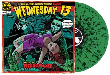 Wednesday 13: Necrophaze (Limited Edition) (Green with Black Splatter Vinyl), LP
