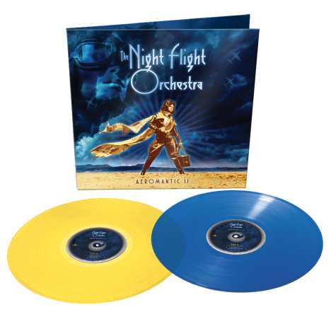 The Night Flight Orchestra: Aeromantic II (Limited Edition) (Yellow + Blue Vinyl), 2 LPs