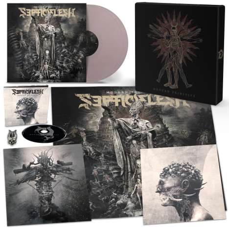 Septicflesh: Modern Primitive (Limited Edition Box) (Pale Purple Vinyl), 2 LPs und 1 CD