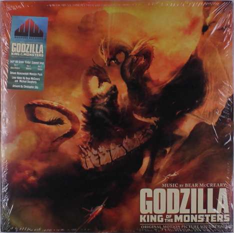 Bear McCreary (geb. 1979): Filmmusik: Godzilla: King Of The Monsters (O.S.T.) (180g) (Colored Vinyl), 3 LPs